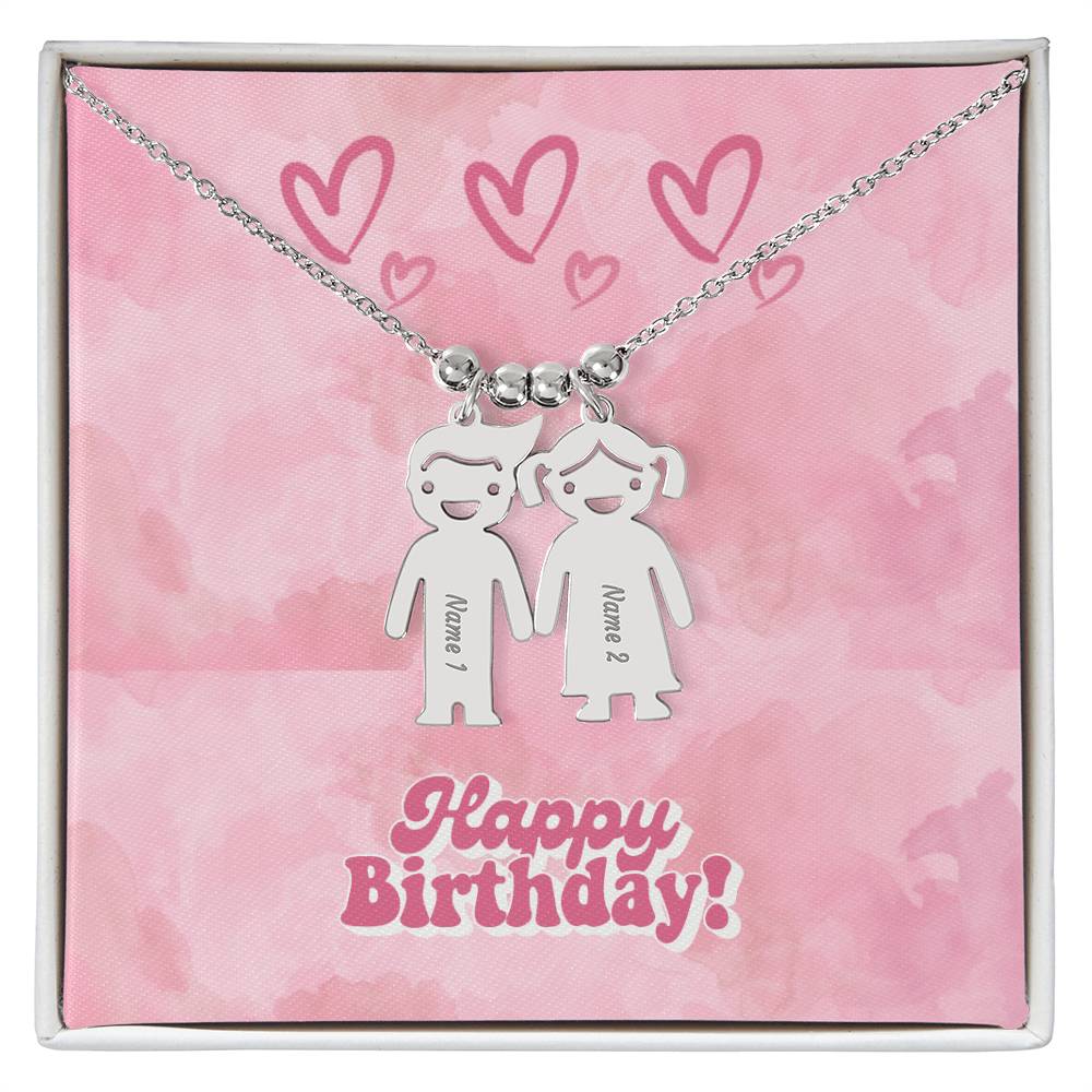 Birthday-Customized Name Kids Necklace