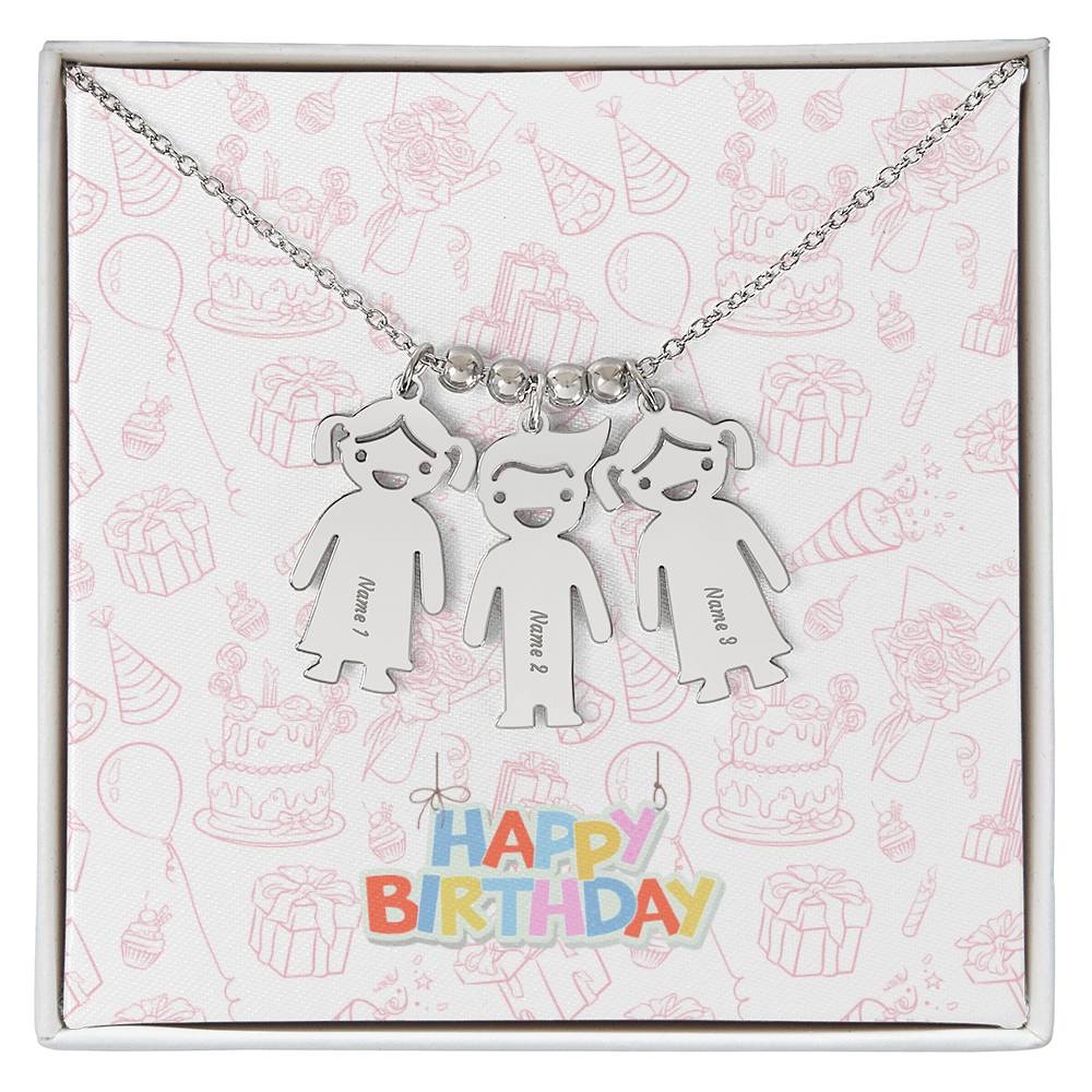 Birthday-Customized Name Kids Necklace