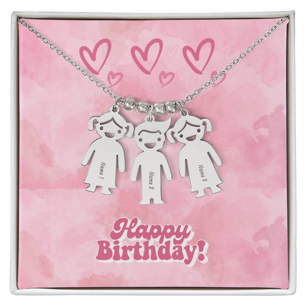 Birthday-Customized Name Kids Necklace