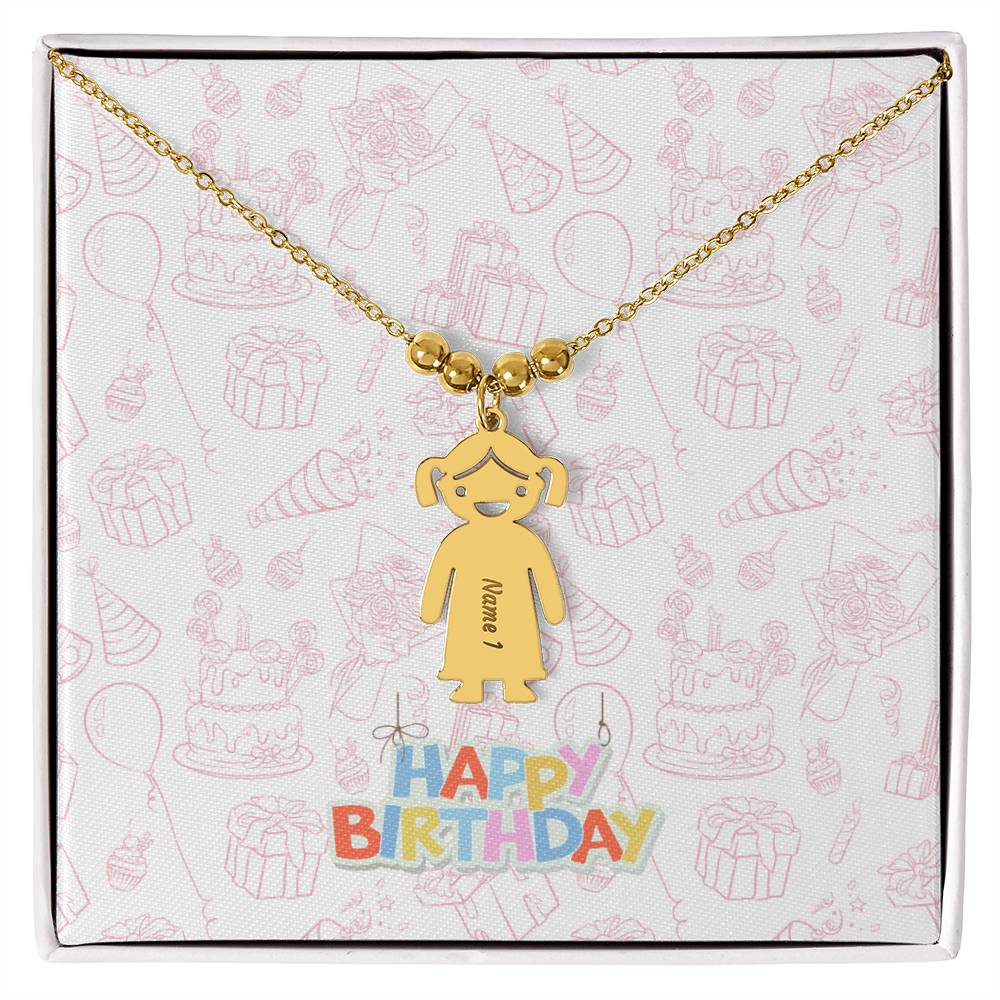 Birthday-Customized Name Kids Necklace