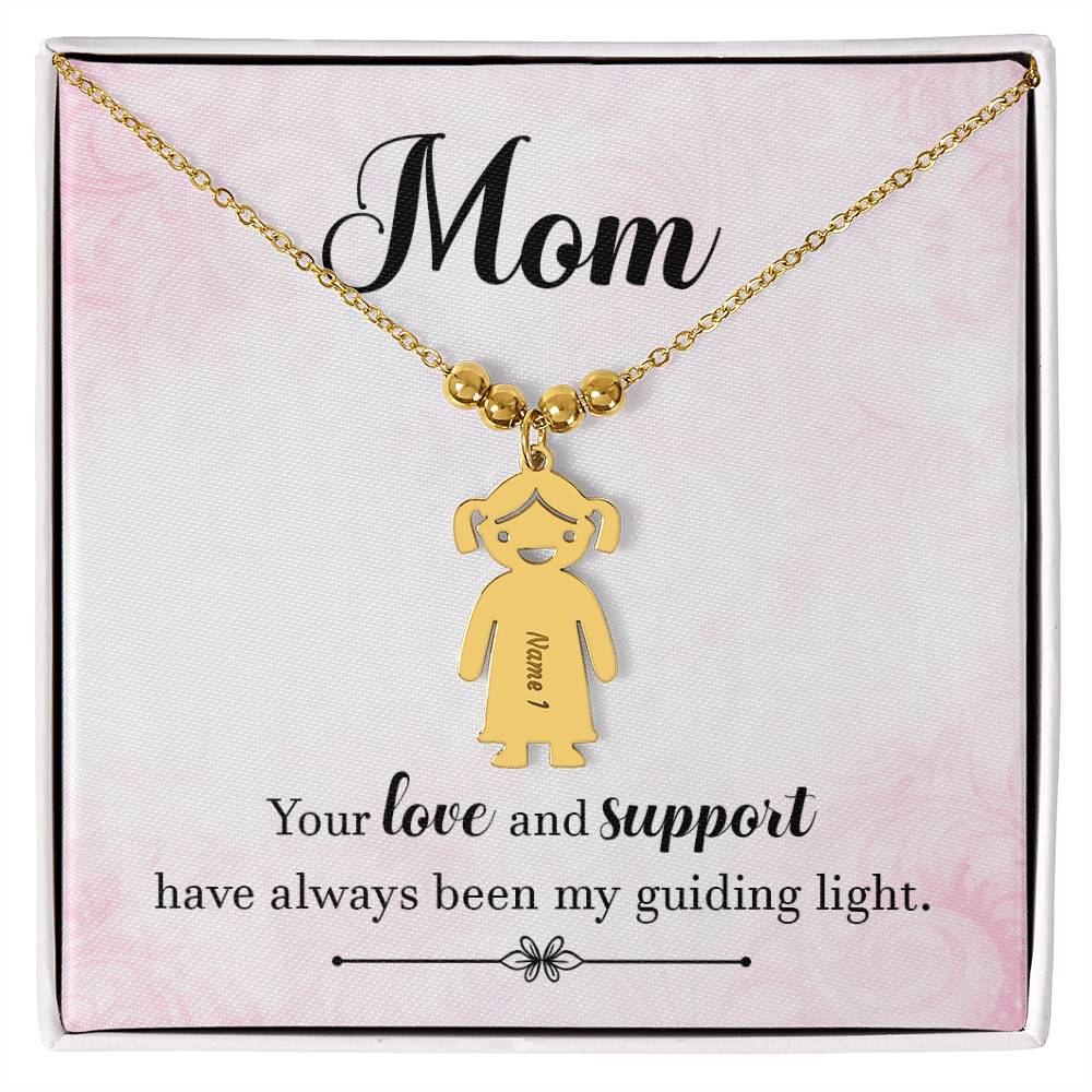 Mother-Customized Name Kids Necklace