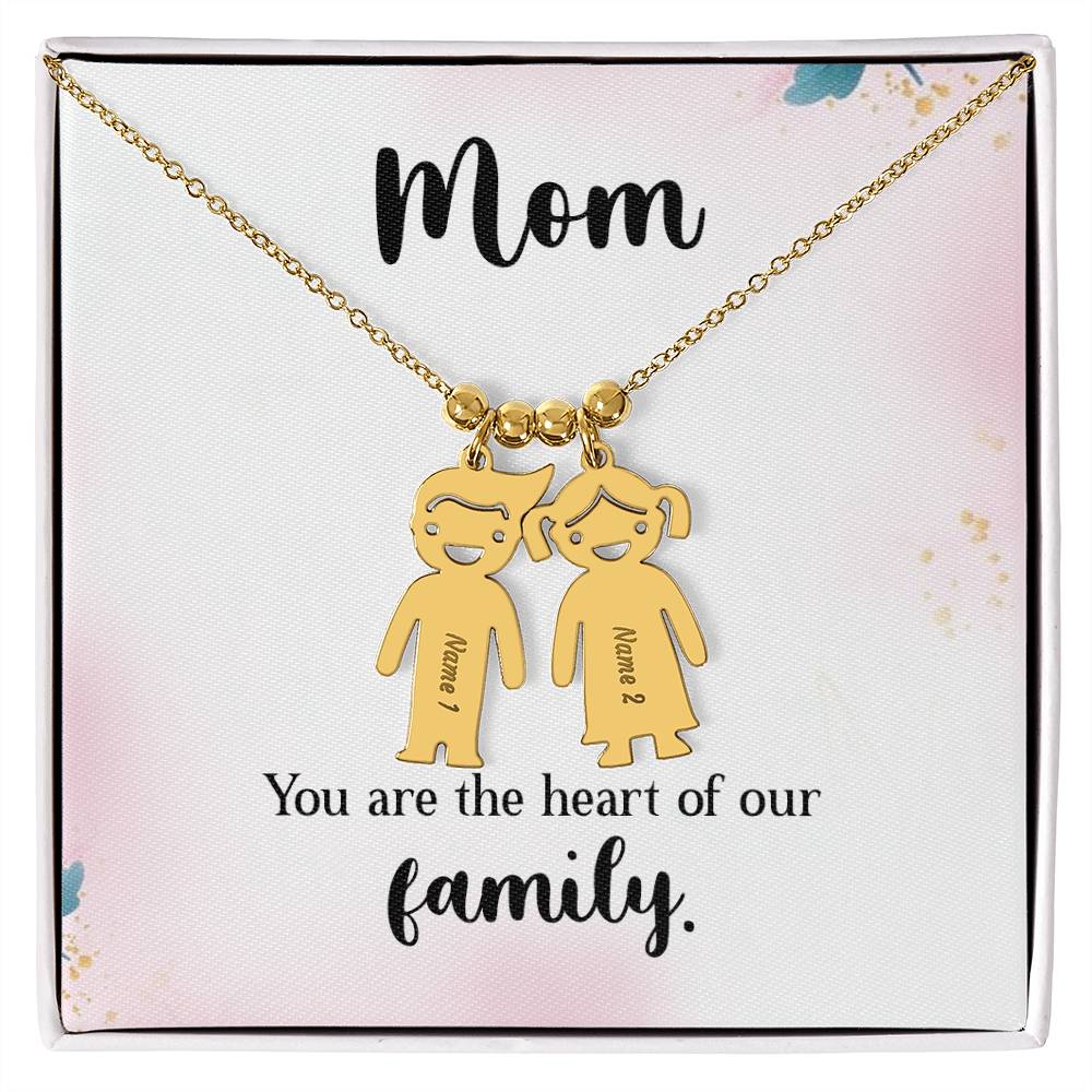 Mother-Customized Name Kids Charm Necklace