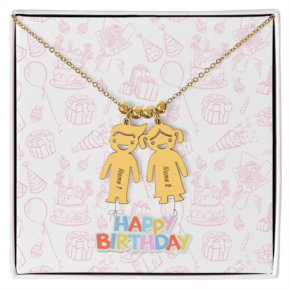 Birthday-Customized Name Kids Necklace