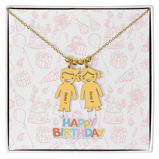 Customized Name Necklace Happy Birtrhday