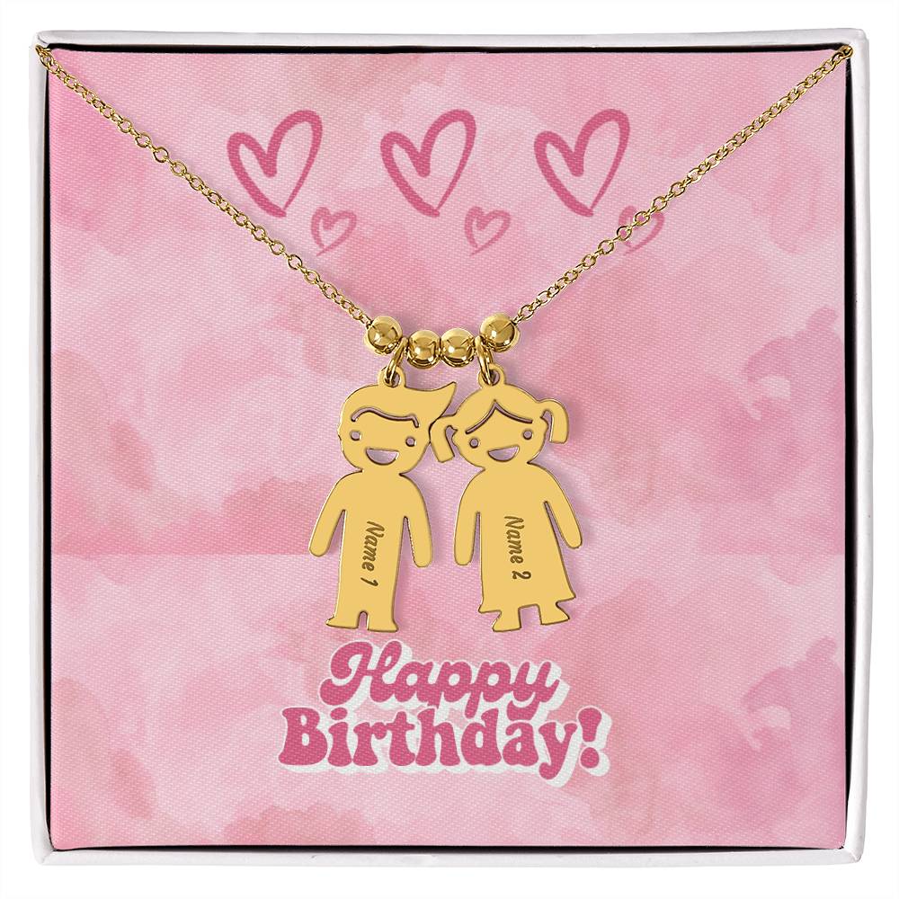 Birthday-Customized Name Kids Necklace