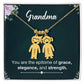 Grandmother-Customized Name Kids Necklace