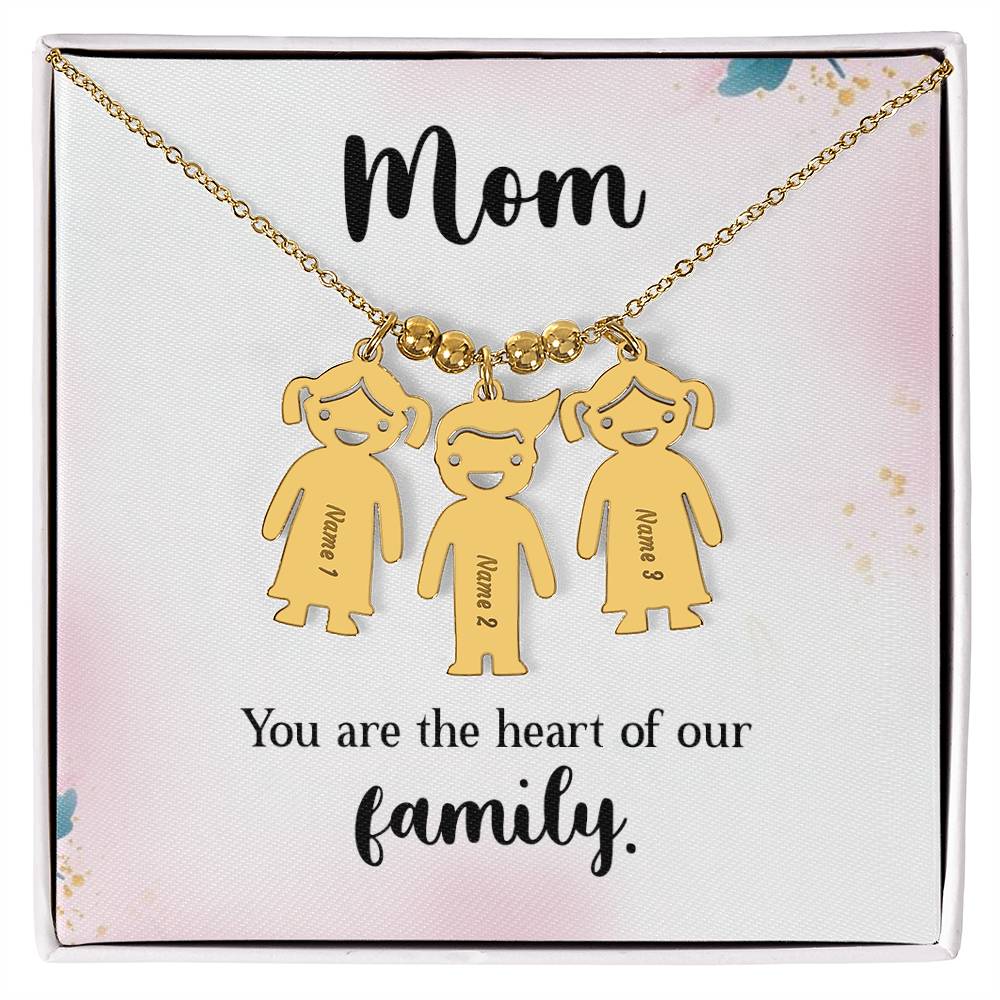 Mother-Customized Name Kids Charm Necklace