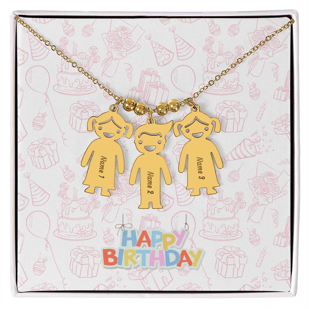 Birthday-Customized Name Kids Necklace