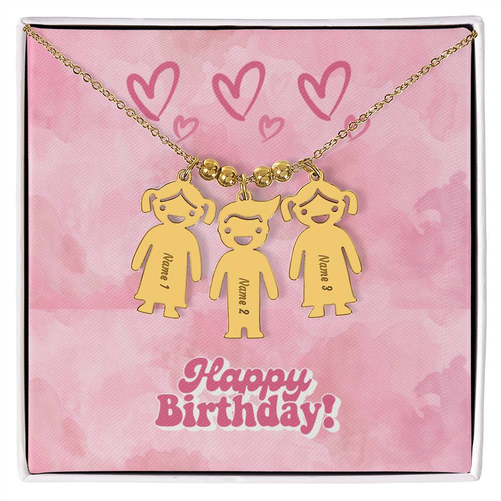 Birthday-Customized Name Kids Necklace