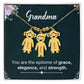 Grandmother-Customized Name Kids Necklace