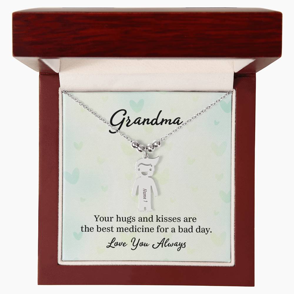 Grandmother-Customized Name Kids Necklace