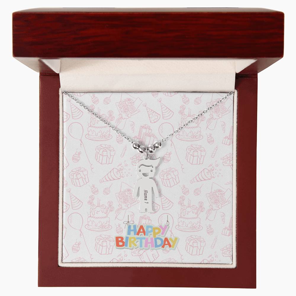 Birthday-Customized Name Kids Necklace