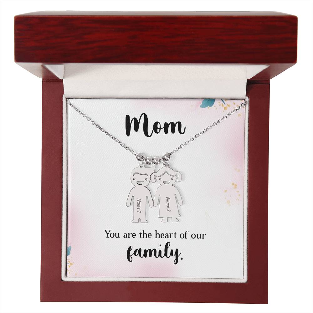 Mother-Customized Name Kids Charm Necklace