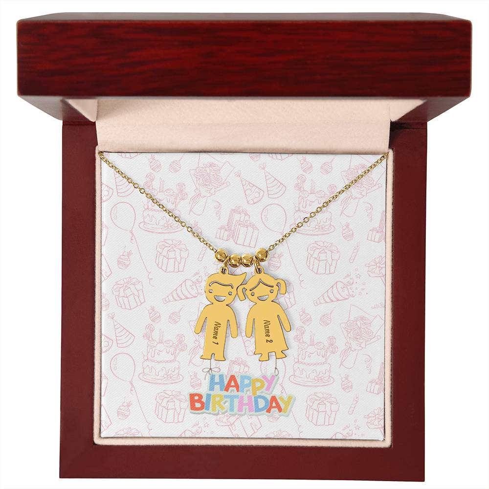 Birthday-Customized Name Kids Necklace