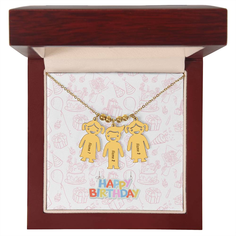 Birthday-Customized Name Kids Necklace