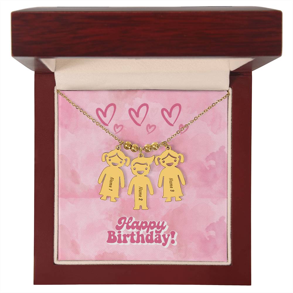 Birthday-Customized Name Kids Necklace