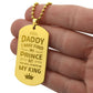 Father-Customized Engraved Dog Tag Necklace