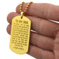 Father-Customized Engraved Dog Tag Necklace