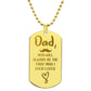 Father-Customized Engraved Dog Tag Necklace