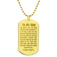 Father-Customized Engraved Dog Tag Necklace