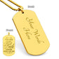 Father-Customized Engraved Dog Tag Necklace