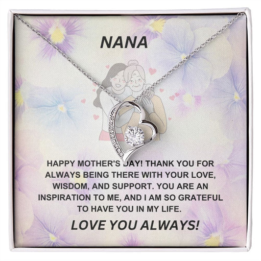 Grandmother-Forever Love Necklace with Message Card