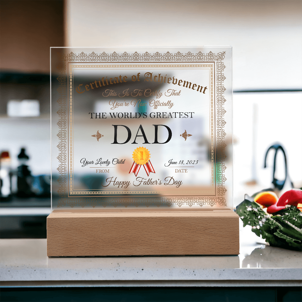 World's Greatest Dad Plaque