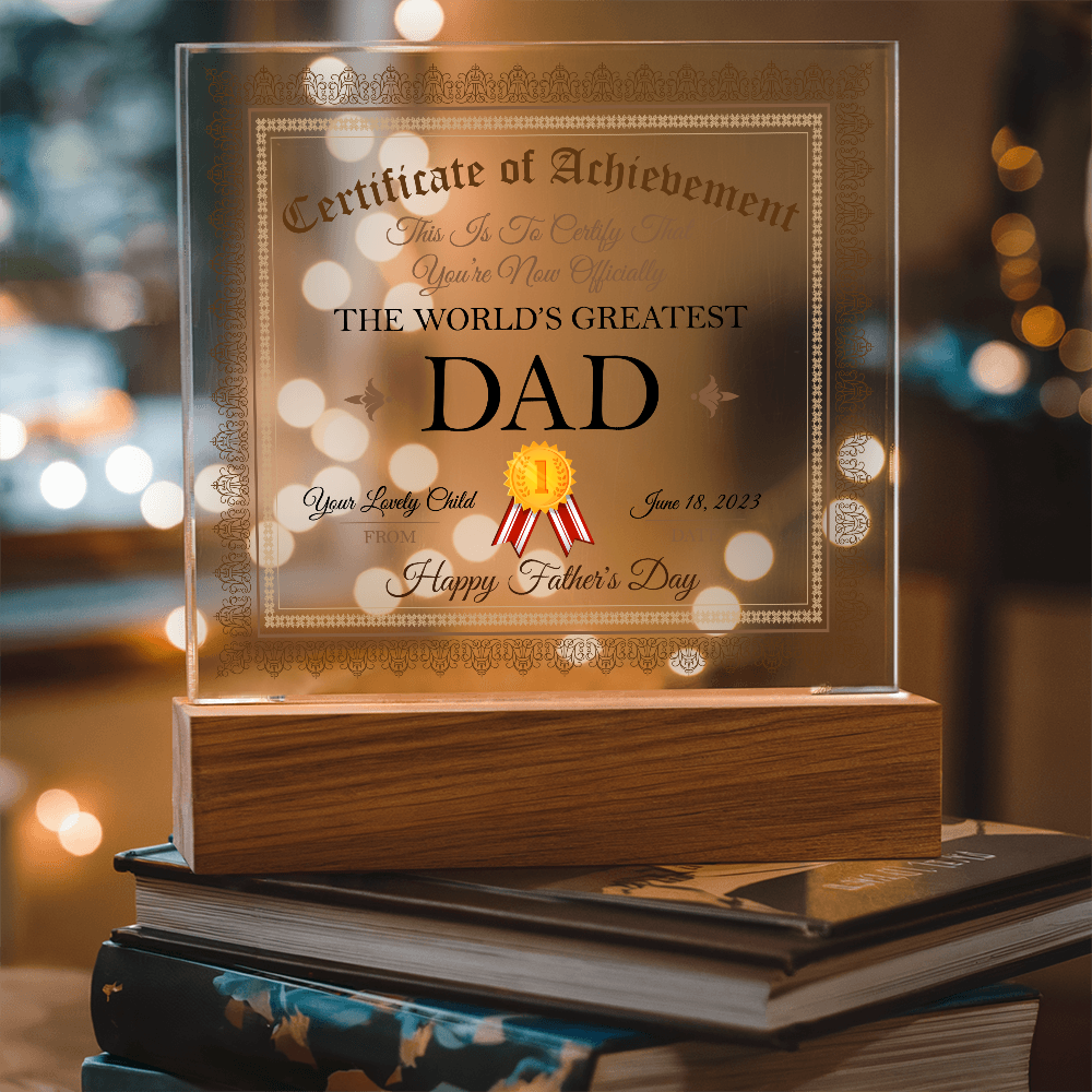 World's Greatest Dad Plaque