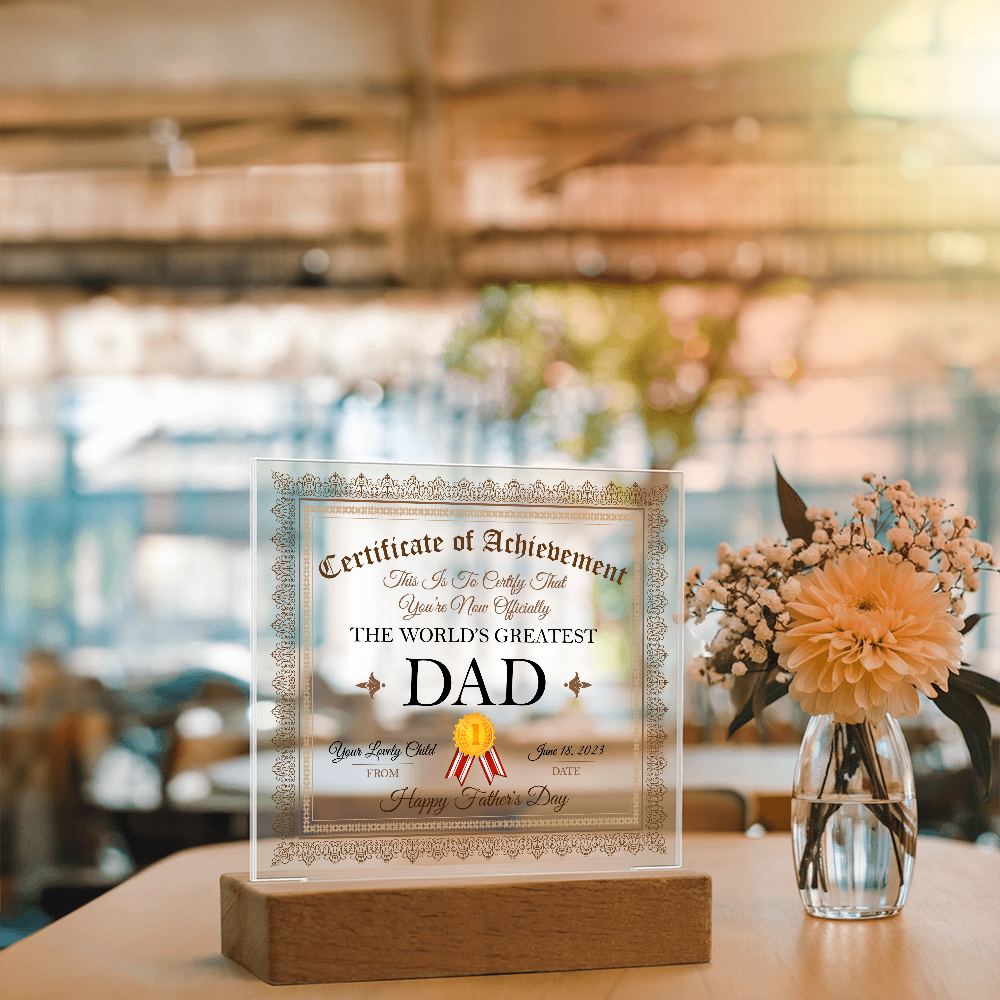 World's Greatest Dad Plaque