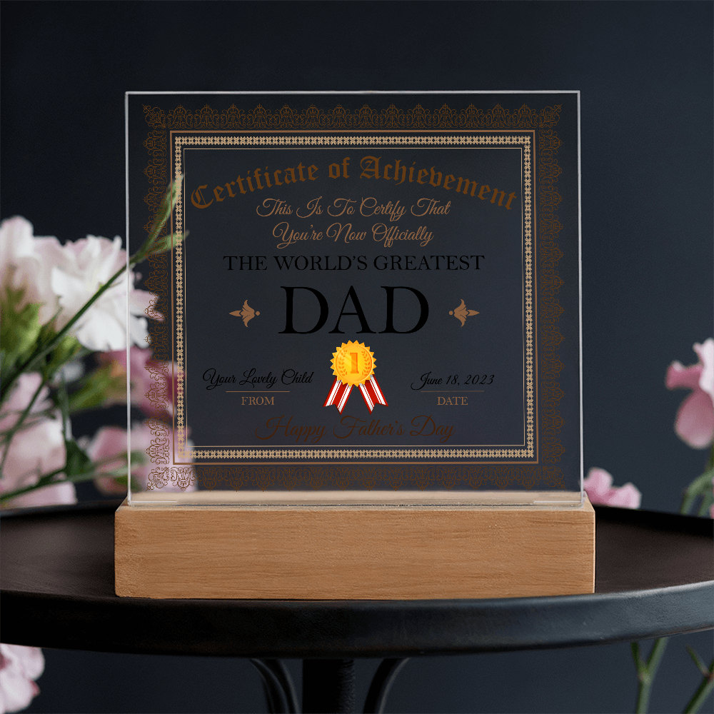 World's Greatest Dad Plaque