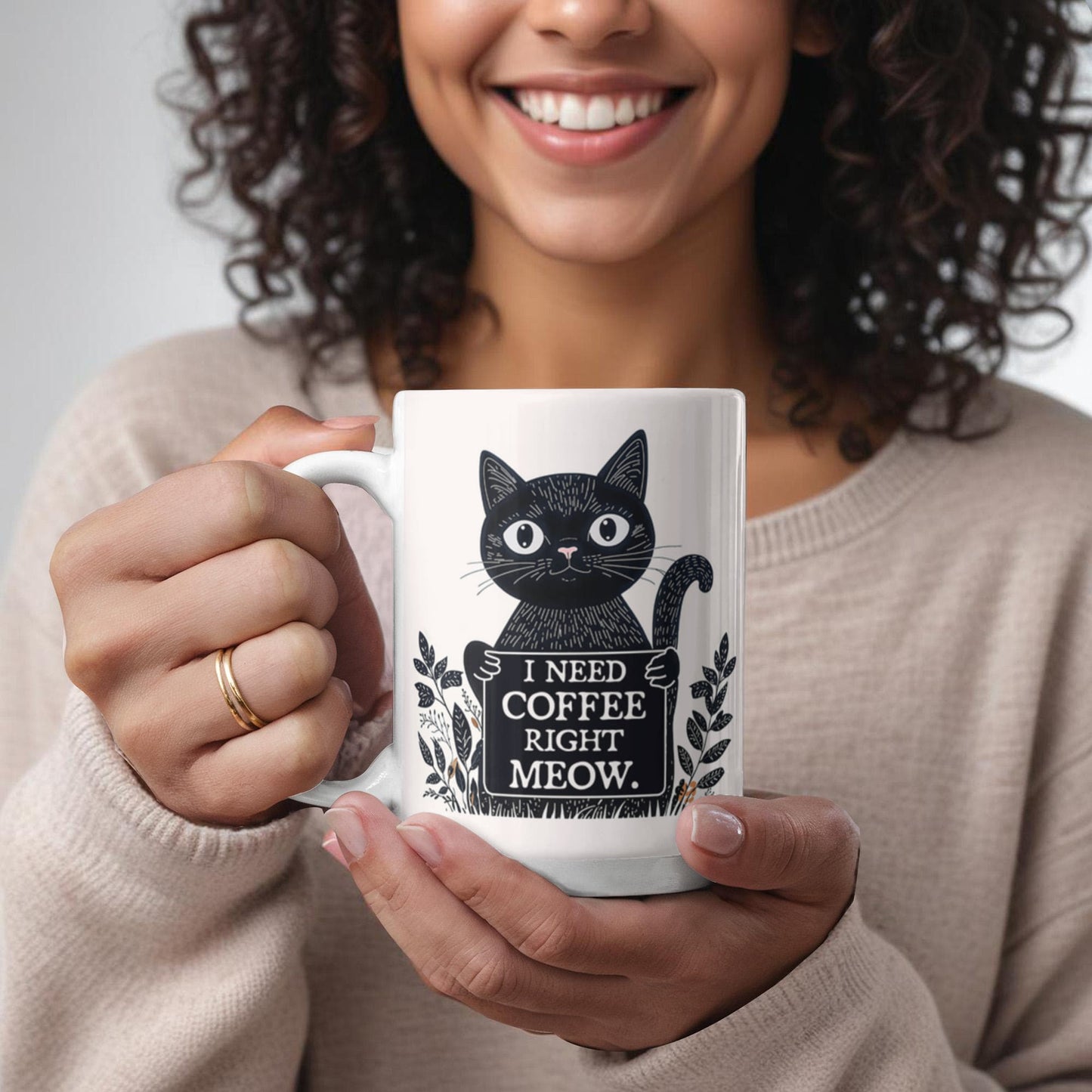 Ceramic Mug Cat Meow