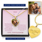 Mother-Customized Heart Necklace with Message card (from Daughter)