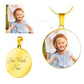 Mother-Customized Circle Pendant (Upload your picture)