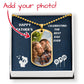 Father-Customized Dog Tag Necklace with Message Card