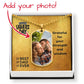 Father-Customized Dog Tag with Message Card
