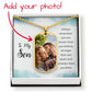Son-Customized Dog Tag with Message Card