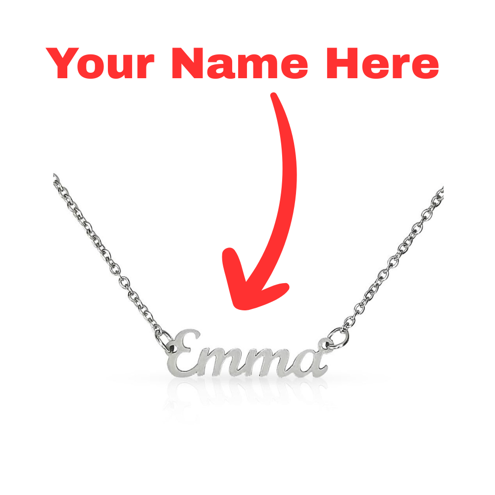 Custom Name Necklace (no message card)