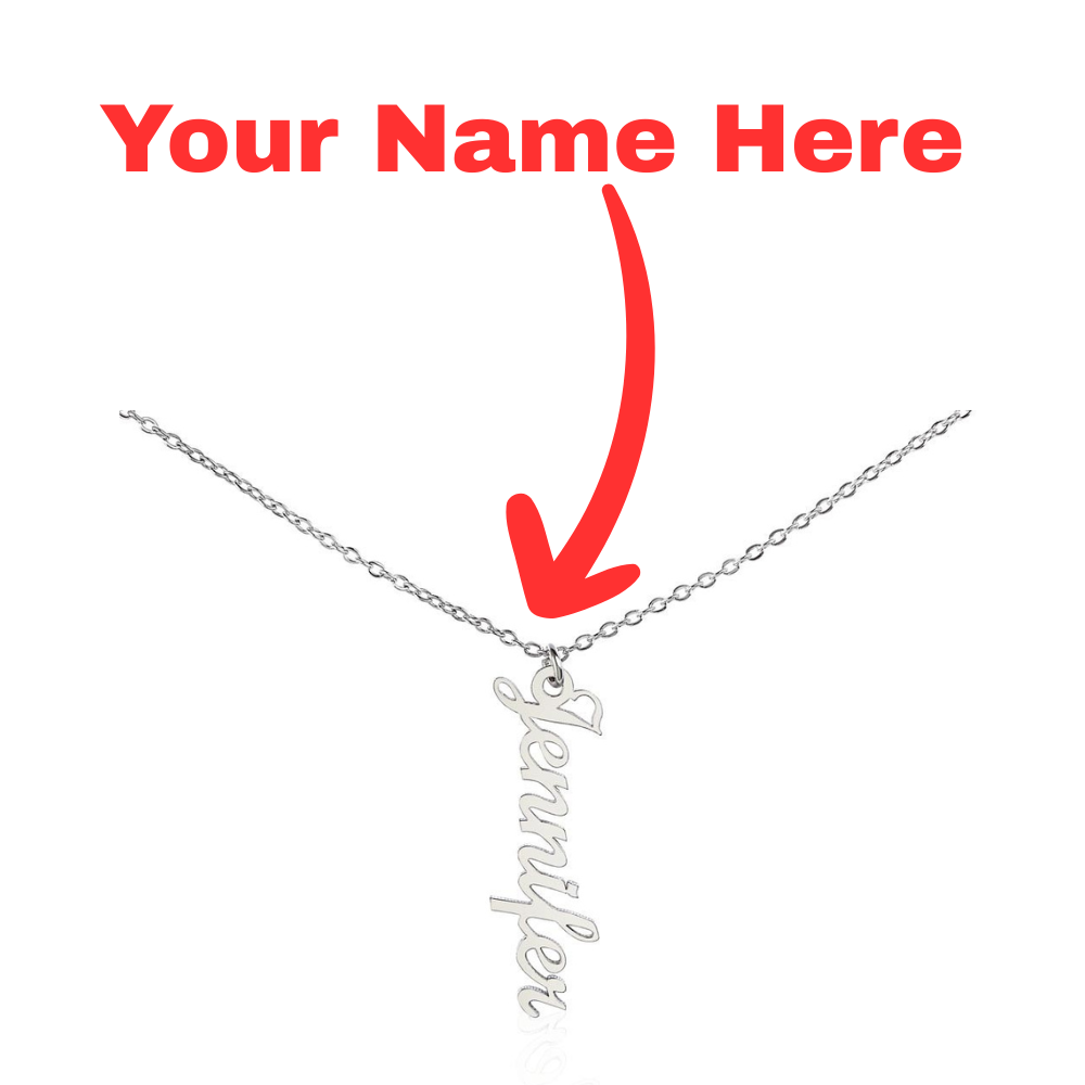 Customized Vertical Name Necklace