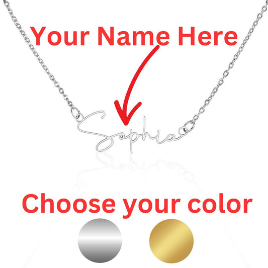 Customized Signature Name Necklace