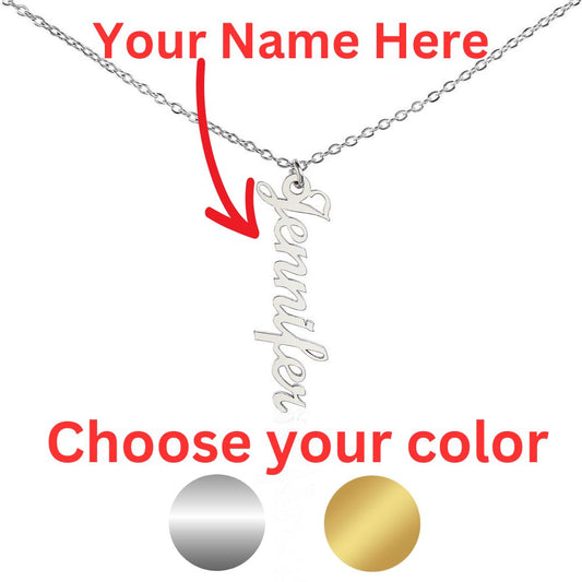 Customized Vertical Name Necklace