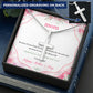 Mother-Customized Stainless Steel Cross Necklace (with Message Card)