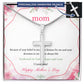 Mother-Customized Stainless Steel Cross Necklace (with Message Card)