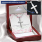 Mother-Customized Stainless Steel Cross Necklace (with Message Card)