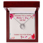 Mother-Lucky in Love Necklace with crystals and Message Card