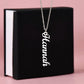 Mother-Customized Vertical Name Necklace.