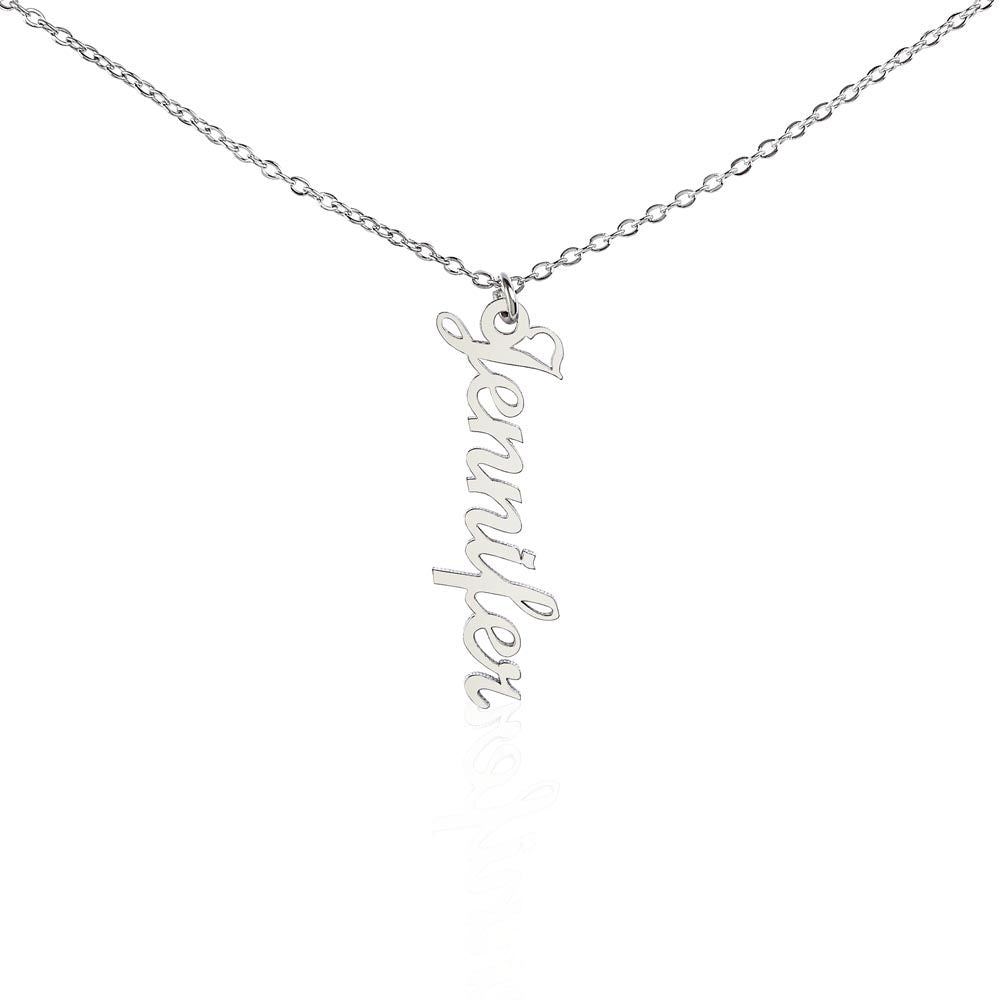 Mother-Customized Vertical Name Necklace.