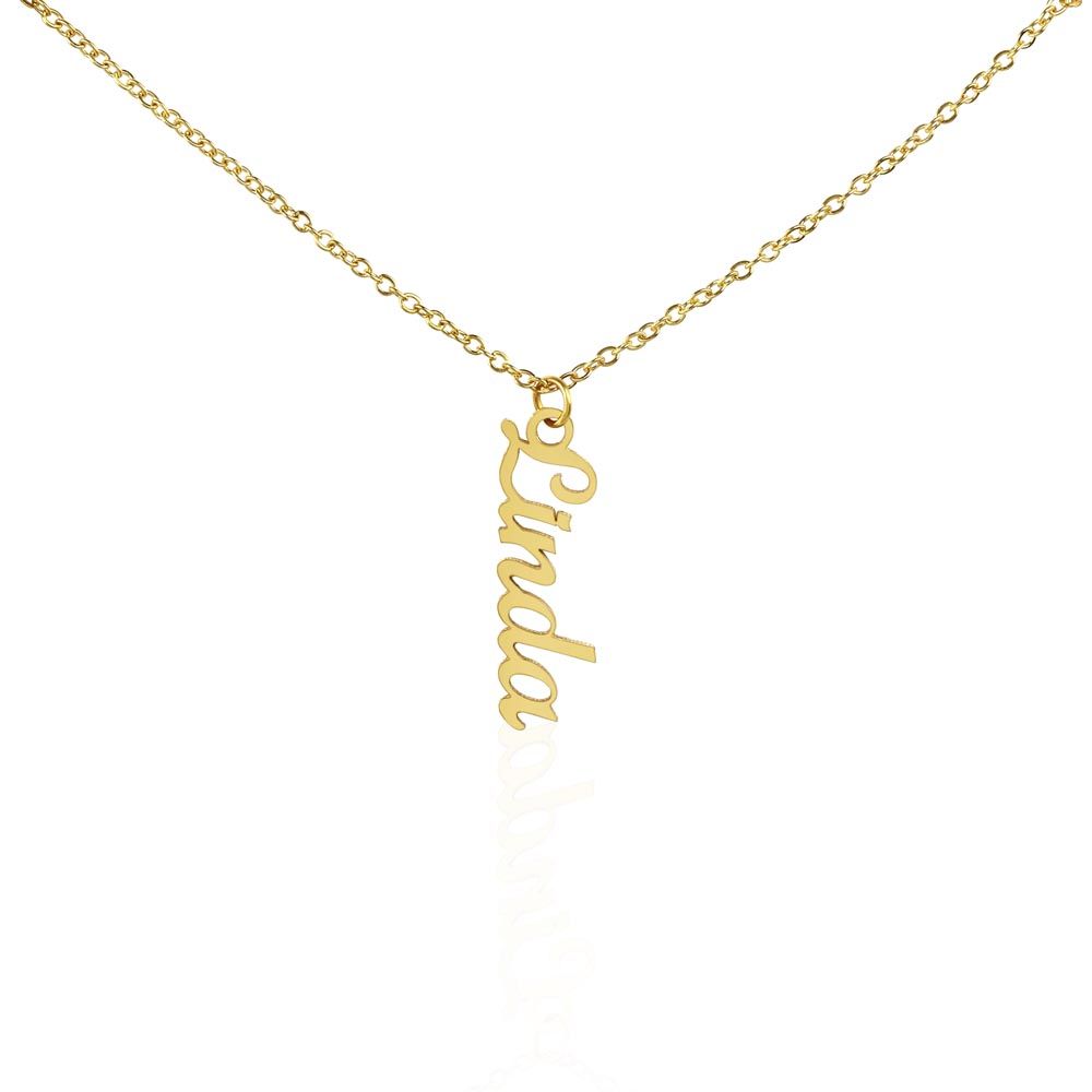 Mother-Customized Vertical Name Necklace.