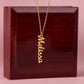 Mother-Customized Vertical Name Necklace.