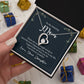 Mother-Forever Love Necklace with crystals with Message card (from Daughter)